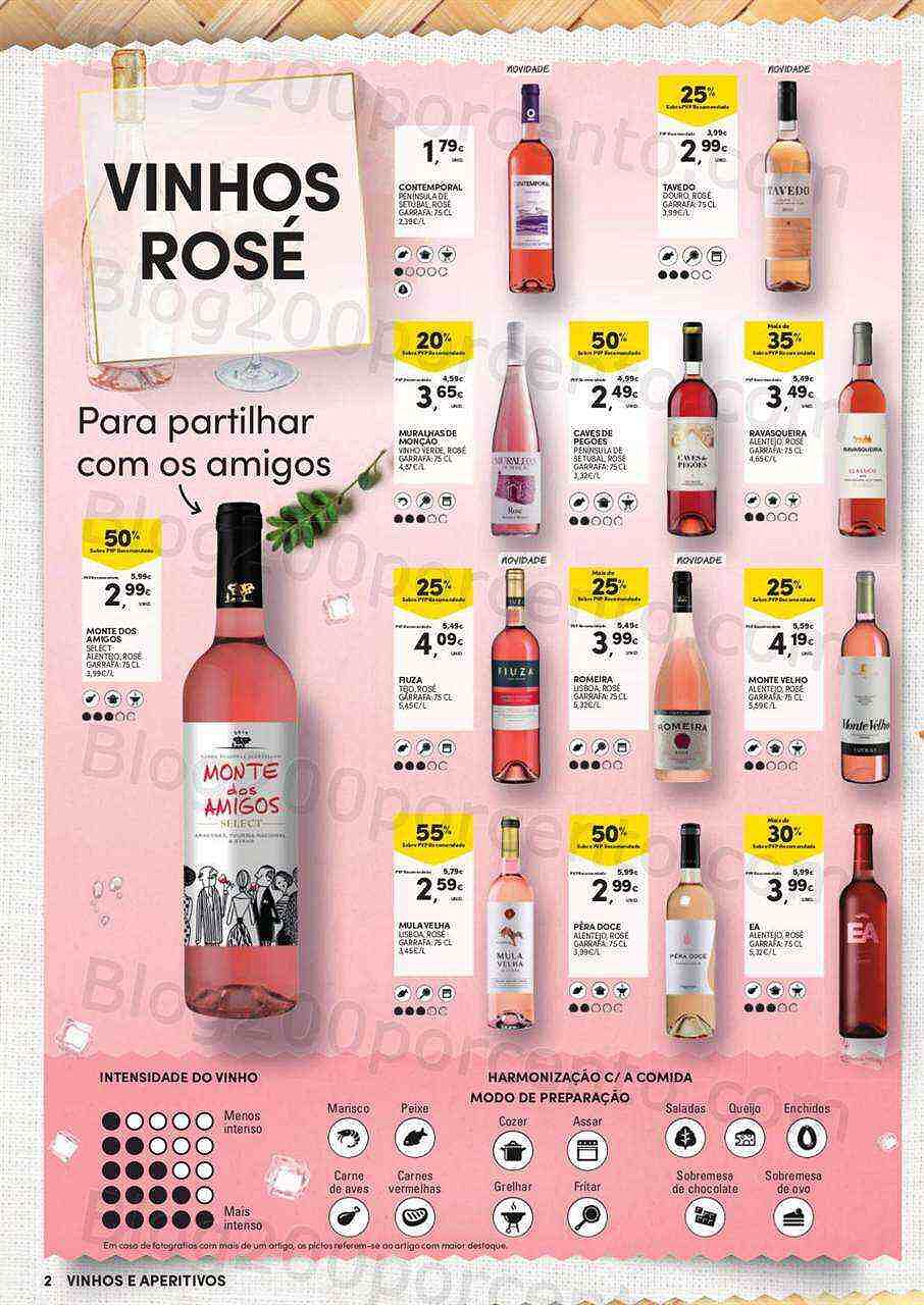 Antevisão Folheto CONTINENTE Aperitivos e Vinhos Promoções de 12 a 24 julho