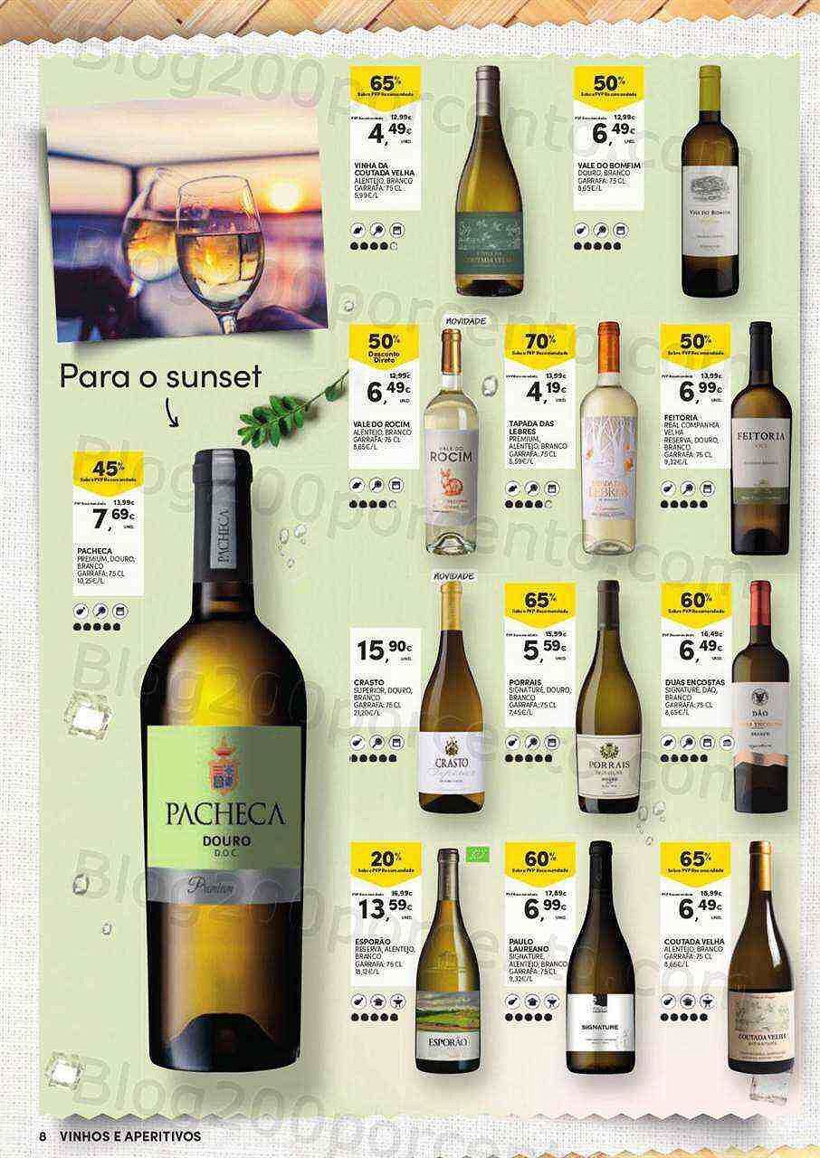 Antevisão Folheto CONTINENTE Aperitivos e Vinhos Promoções de 12 a 24 julho