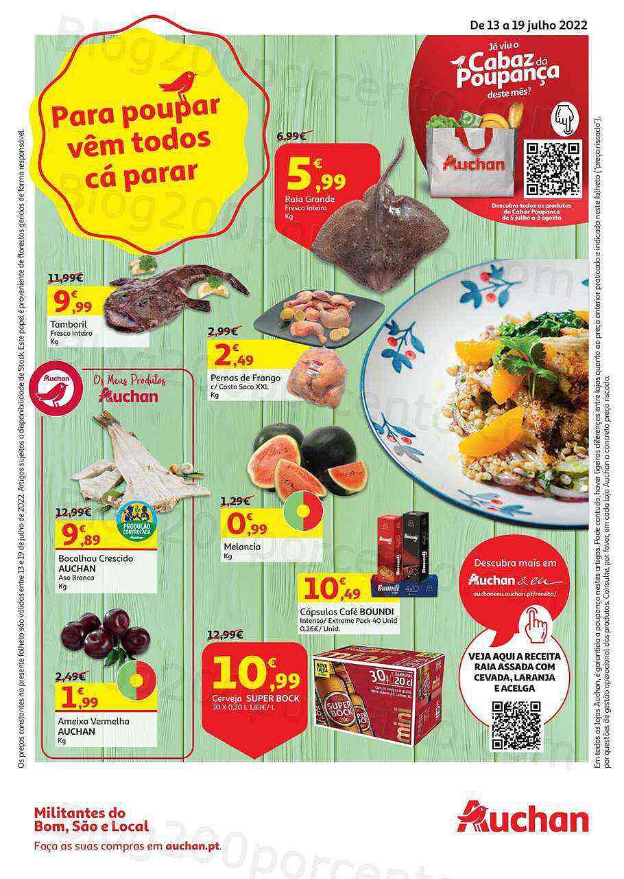 Antevisão Folheto AUCHAN Promoções de 13 a 19 julho