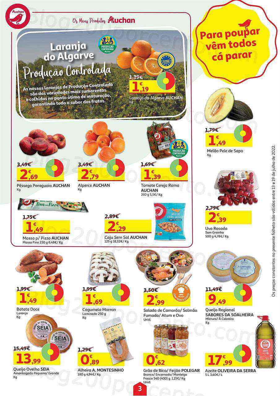 Antevisão Folheto AUCHAN Promoções de 13 a 19 julho