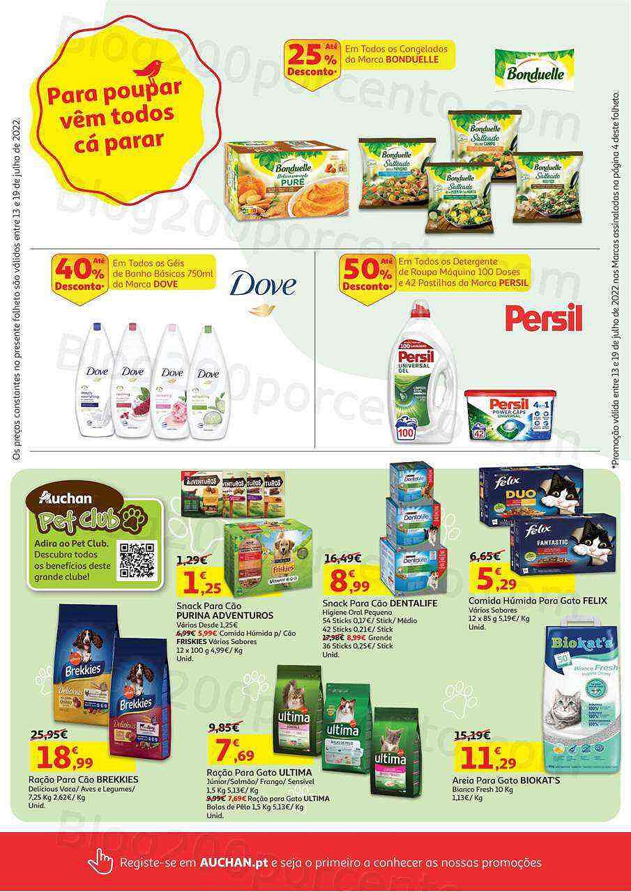 Antevisão Folheto AUCHAN Promoções de 13 a 19 julho