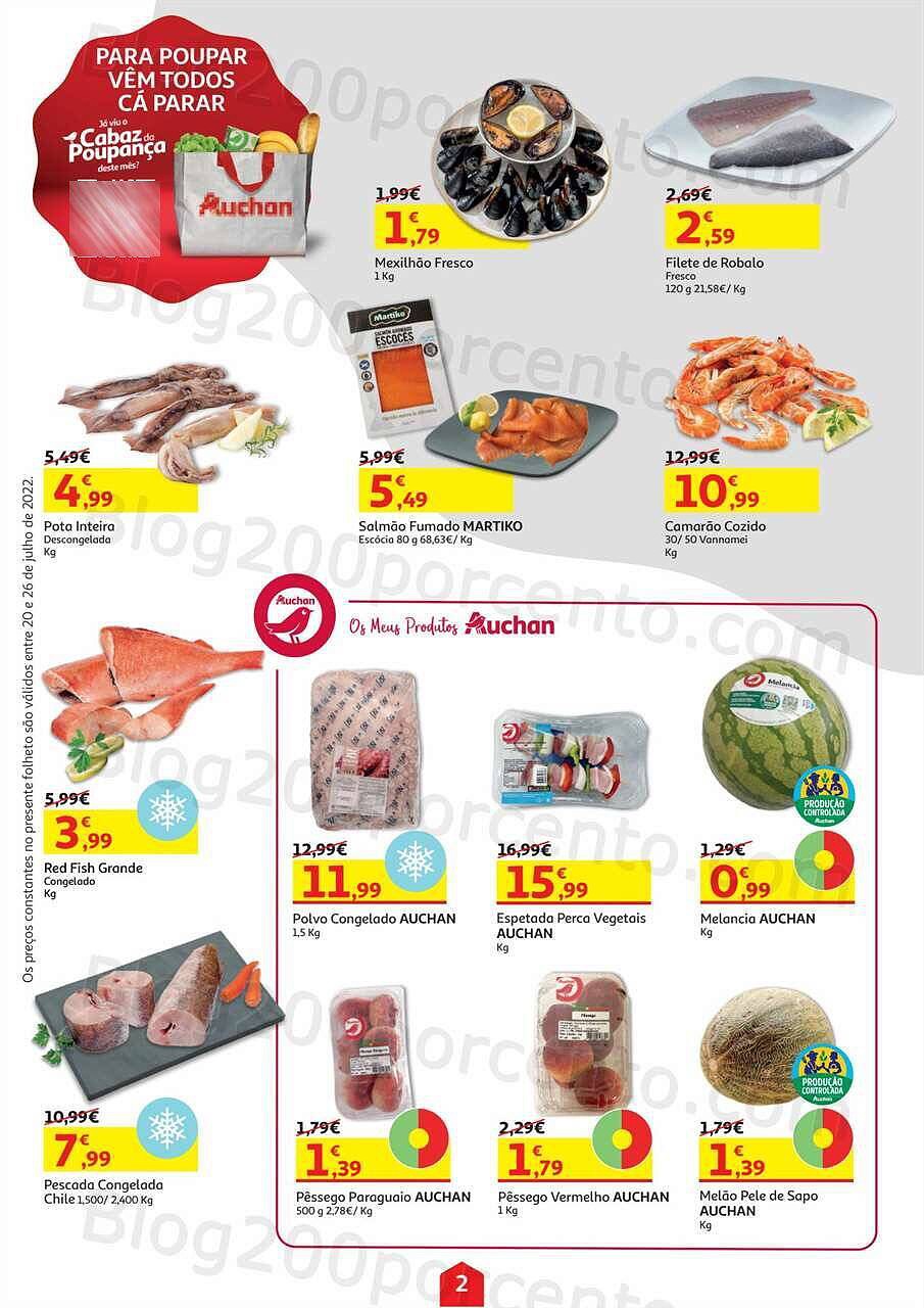 Antevisão Folheto AUCHAN Promoções de 20 a 26 julho