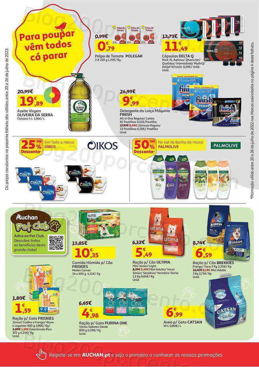Antevisão Folheto AUCHAN Promoções de 20 a 26 julho
