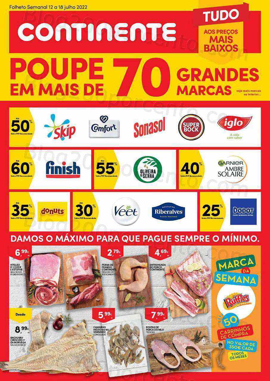 Antevisão Folheto CONTINENTE Bom Dia Promoções de 12 a 18 julho