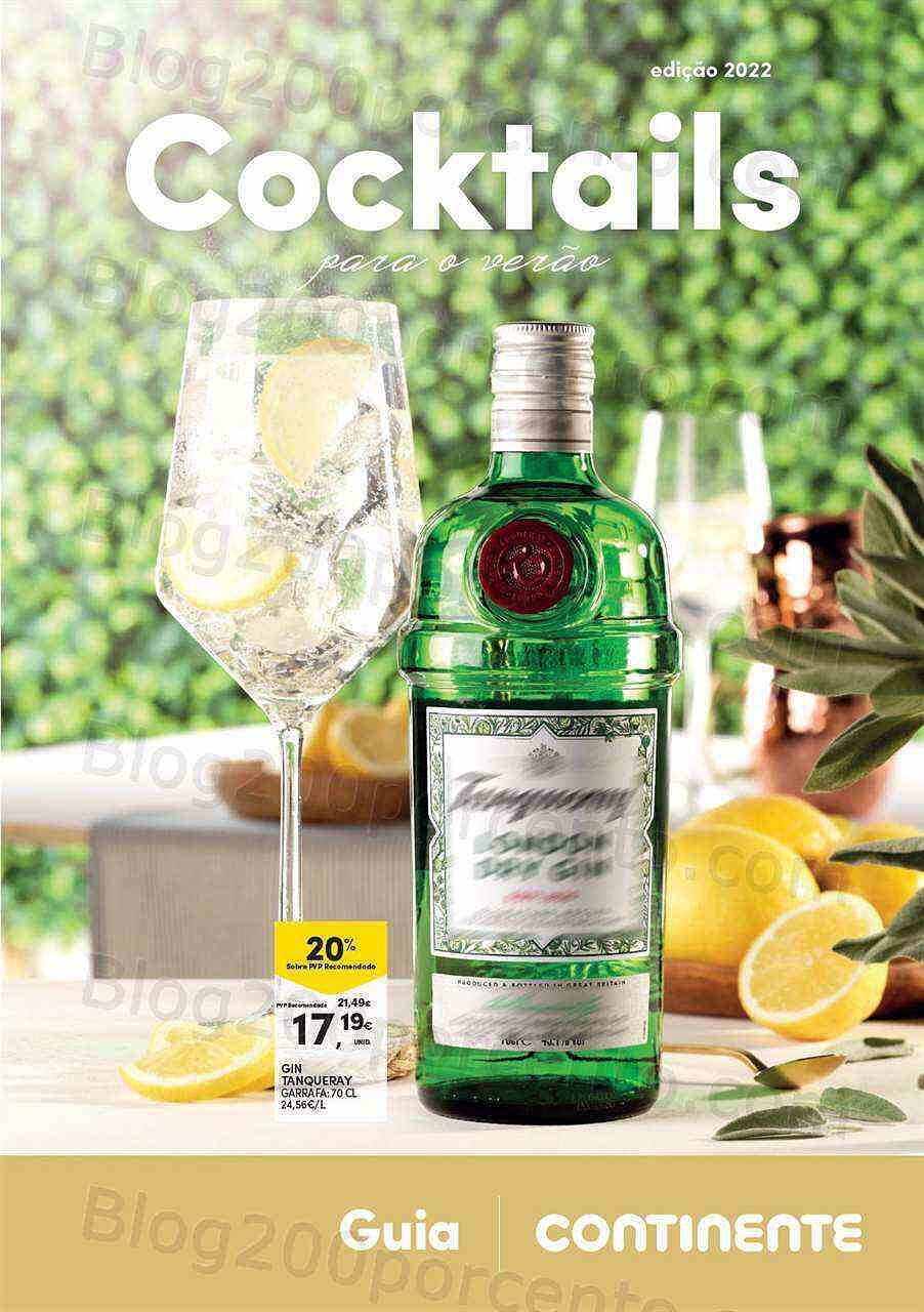 Antevisão Folheto CONTINENTE Extra Bebidas Cocktails 2022