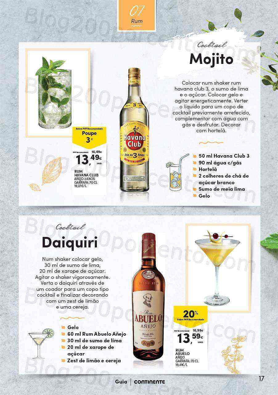 Antevisão Folheto CONTINENTE Extra Bebidas Cocktails 2022