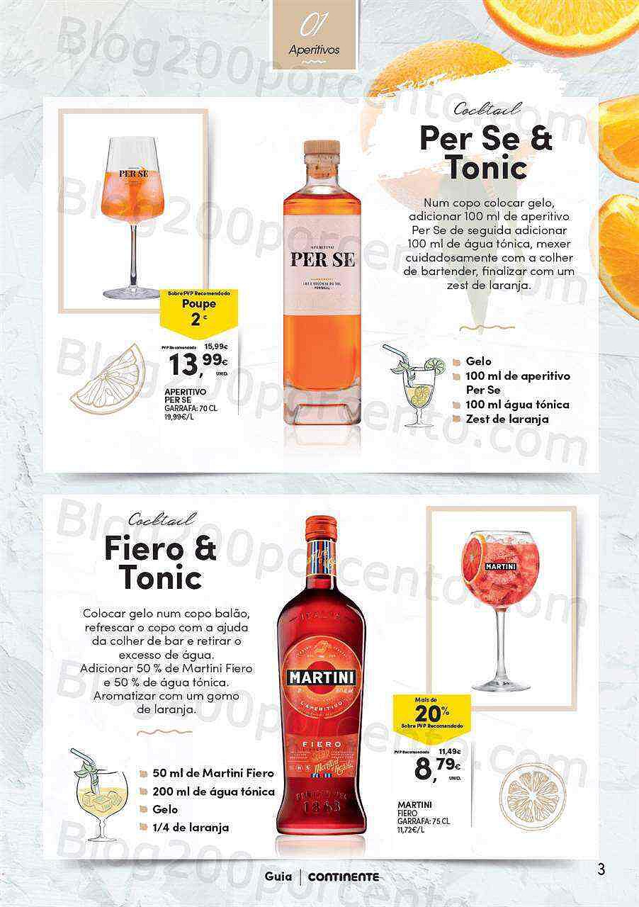 Antevisão Folheto CONTINENTE Extra Bebidas Cocktails 2022