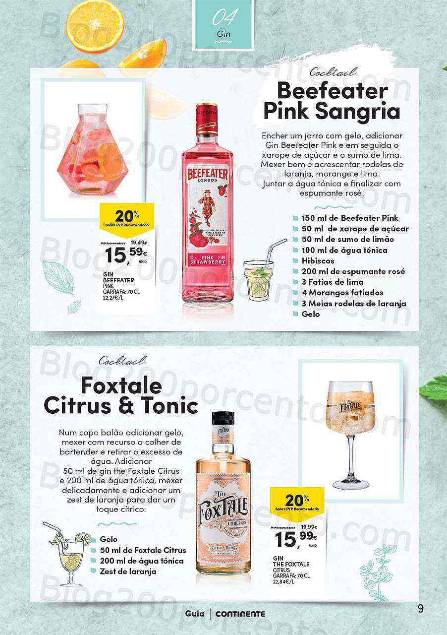 Antevisão Folheto CONTINENTE Extra Bebidas Cocktails 2022