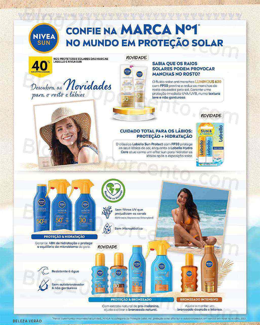 Antevisão Folheto CONTINENTE Beleza Verão Promoções de 19 a 31 julho