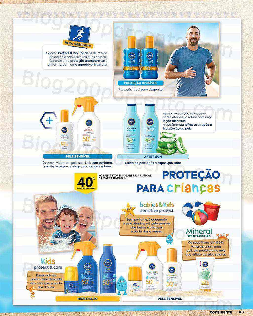 Antevisão Folheto CONTINENTE Beleza Verão Promoções de 19 a 31 julho