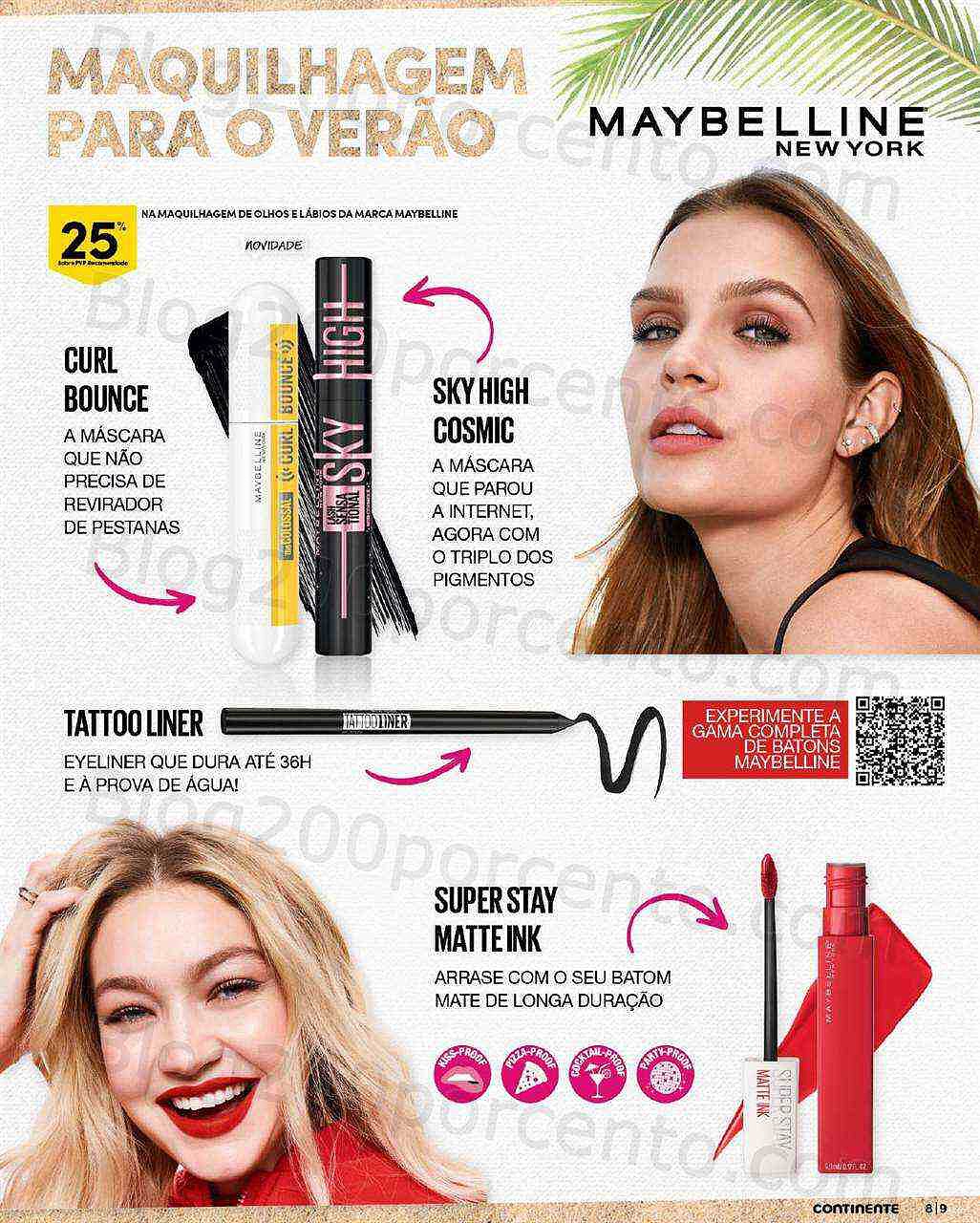 Antevisão Folheto CONTINENTE Beleza Verão Promoções de 19 a 31 julho