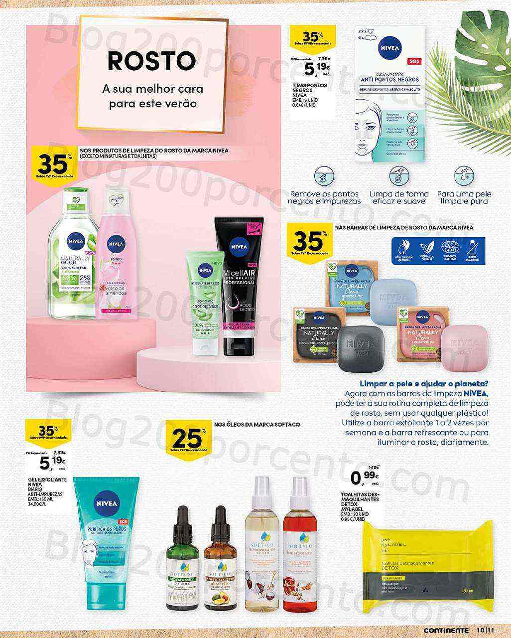 Antevisão Folheto CONTINENTE Beleza Verão Promoções de 19 a 31 julho