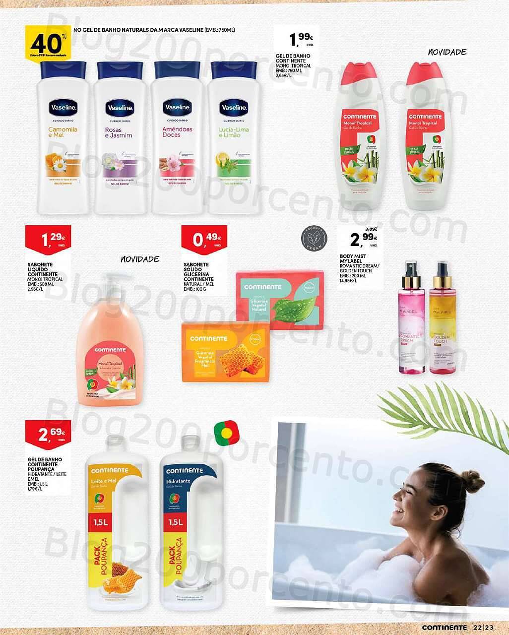 Antevisão Folheto CONTINENTE Beleza Verão Promoções de 19 a 31 julho