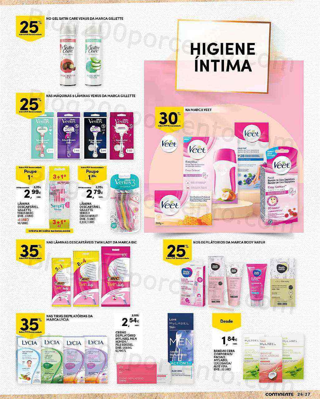 Antevisão Folheto CONTINENTE Beleza Verão Promoções de 19 a 31 julho