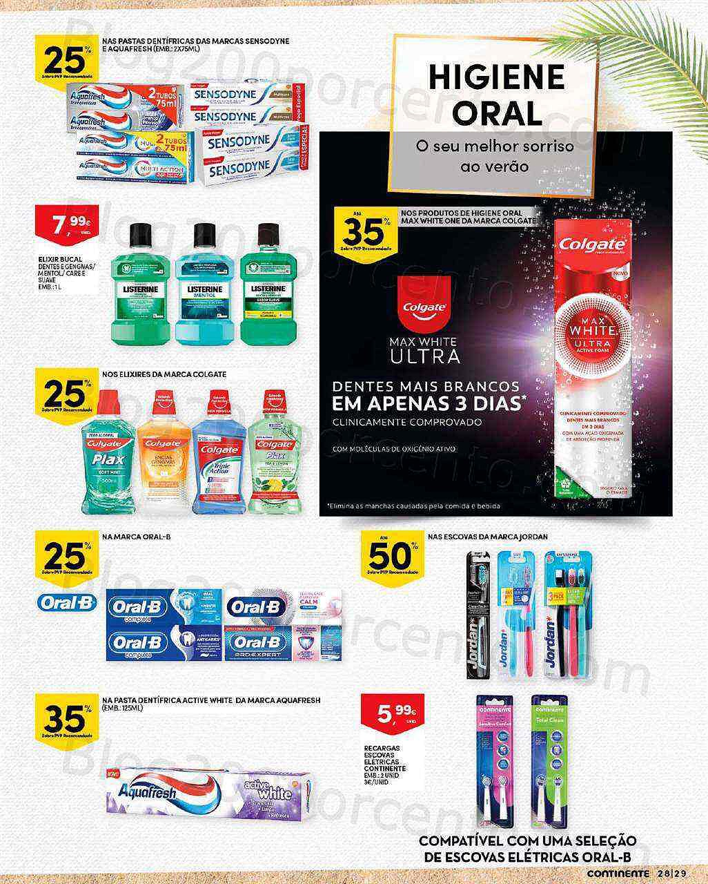 Antevisão Folheto CONTINENTE Beleza Verão Promoções de 19 a 31 julho