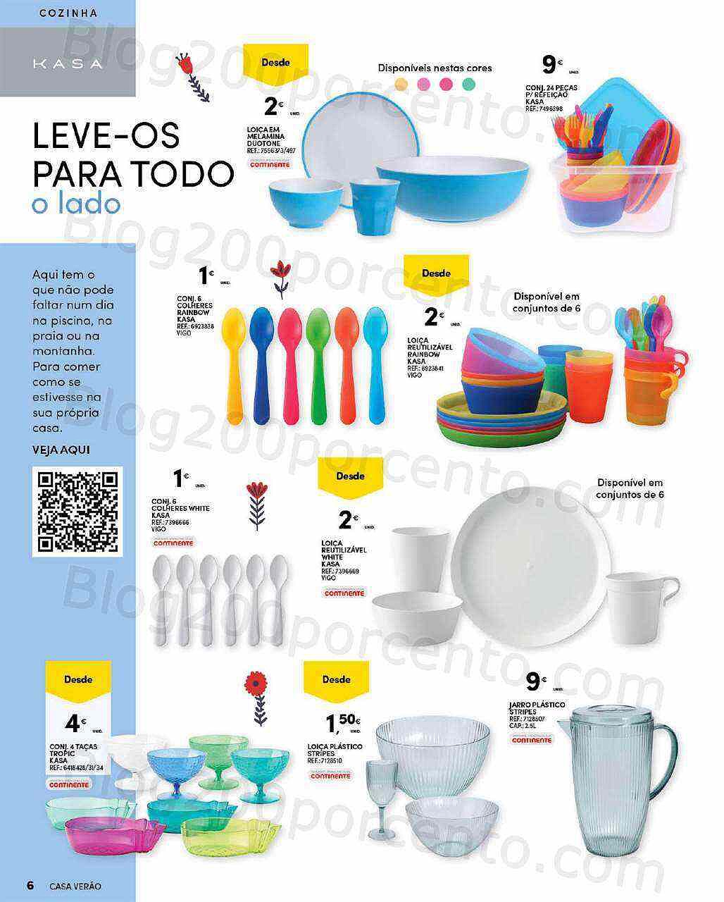 Antevisão Folheto CONTINENTE Casa Verão Promoções de 19 julho a 14 agosto