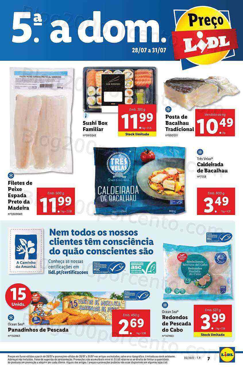 Antevisão Folheto LIDL Promoções de 25 a 31 julho digital