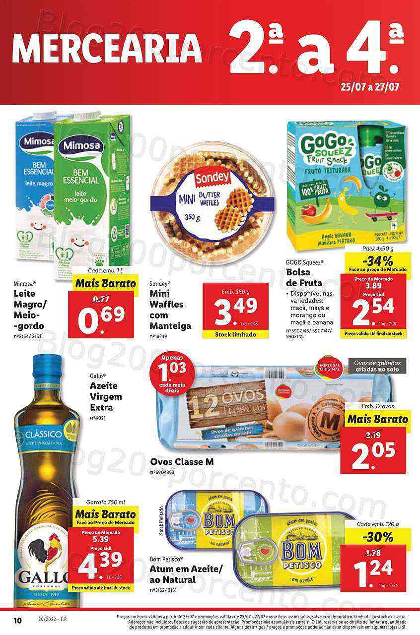 Antevisão Folheto LIDL Promoções de 25 a 31 julho digital