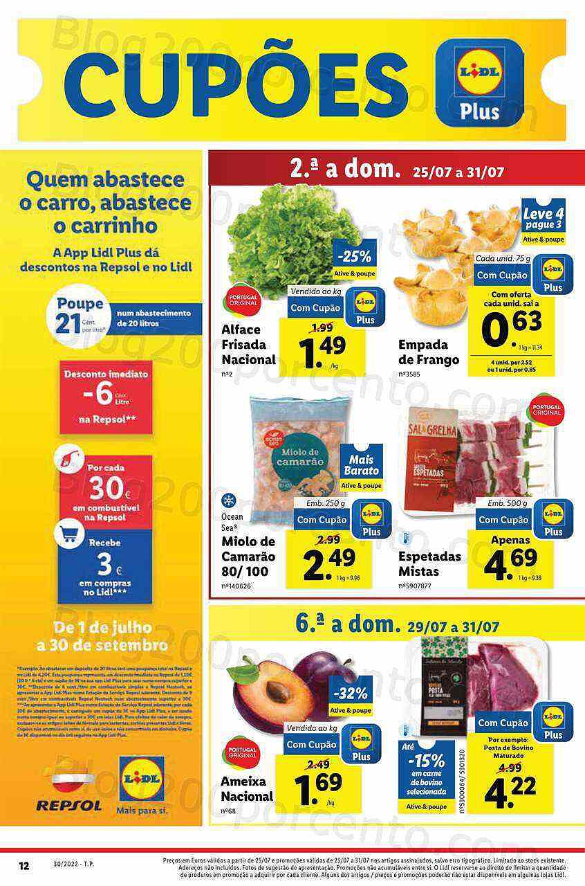 Antevisão Folheto LIDL Promoções de 25 a 31 julho digital