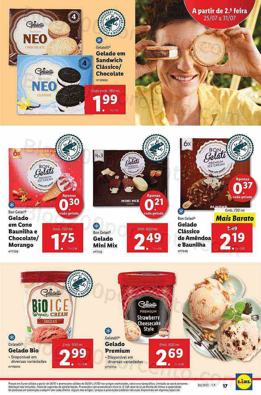 Antevisão Folheto LIDL Promoções de 25 a 31 julho digital