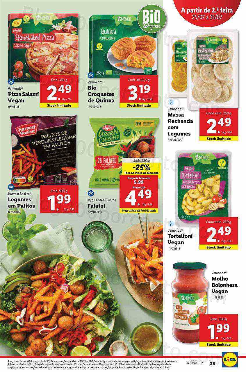 Antevisão Folheto LIDL Promoções de 25 a 31 julho digital