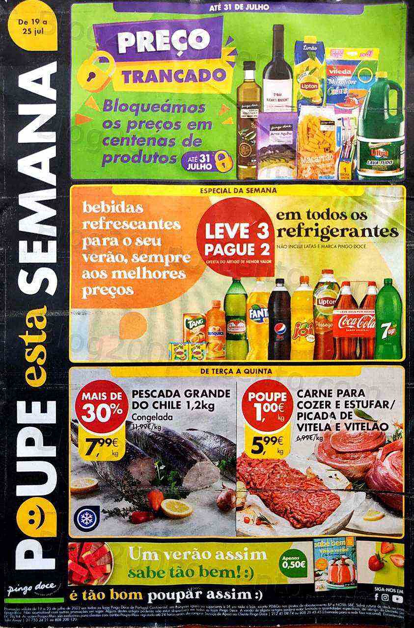 Antevisão Folheto PINGO DOCE Promoções de 19 a 25 julho