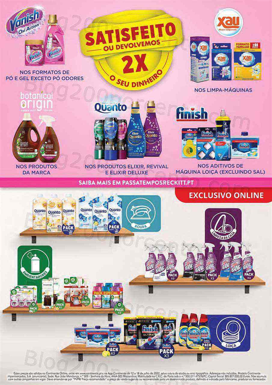 Antevisão Folheto CONTINENTE Especial Limpeza Promoções de 12 a 18 julho