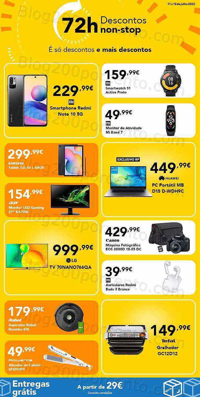 Antevisão Radio Popular 72h de descontos - 11 a 13 julho