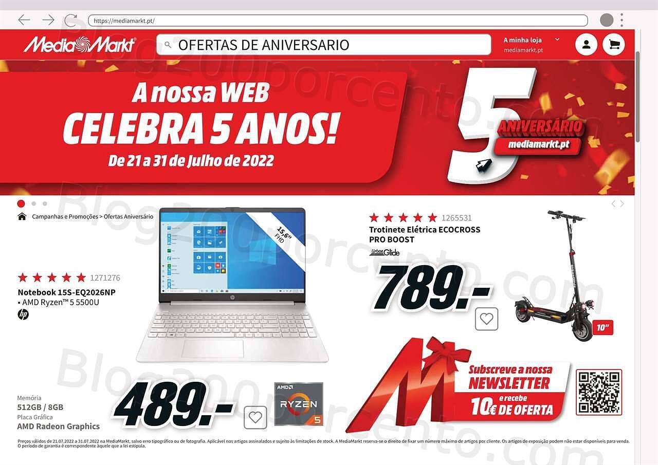 Antevisão Folheto MEDIAMARKT Promoções de 21 a 31 julho