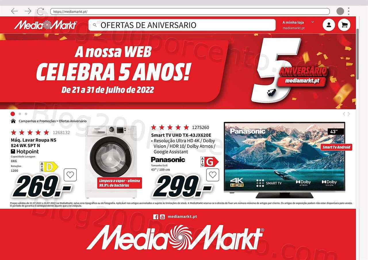Antevisão Folheto MEDIAMARKT Promoções de 21 a 31 julho