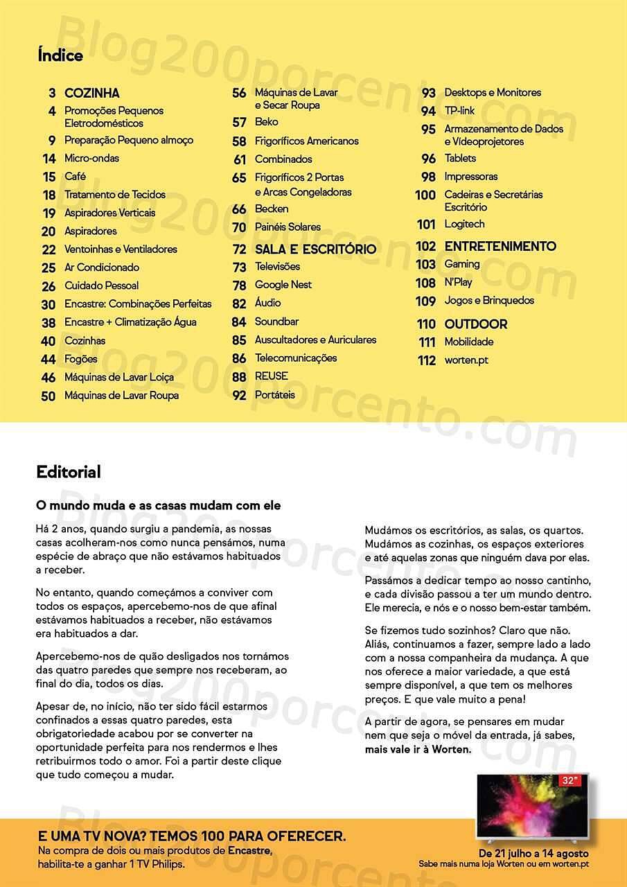 Antevisão Folheto WORTEN Especial Casa Promoções de 21 julho a 14 agosto