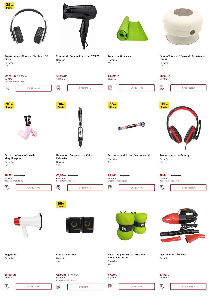 Antevisão Folheto CONTINENTE Bazarão Promoções de 2 agosto a 8 agosto