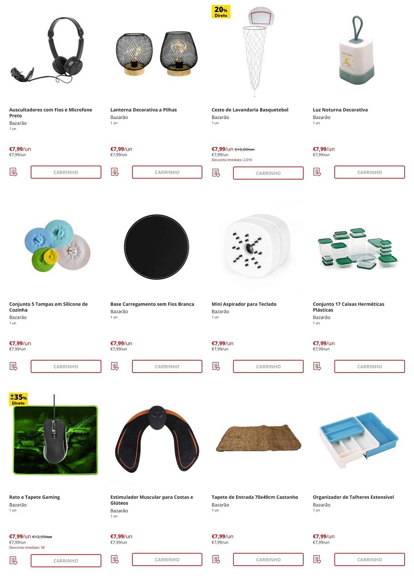 Antevisão Folheto CONTINENTE Bazarão Promoções de 2 agosto a 8 agosto