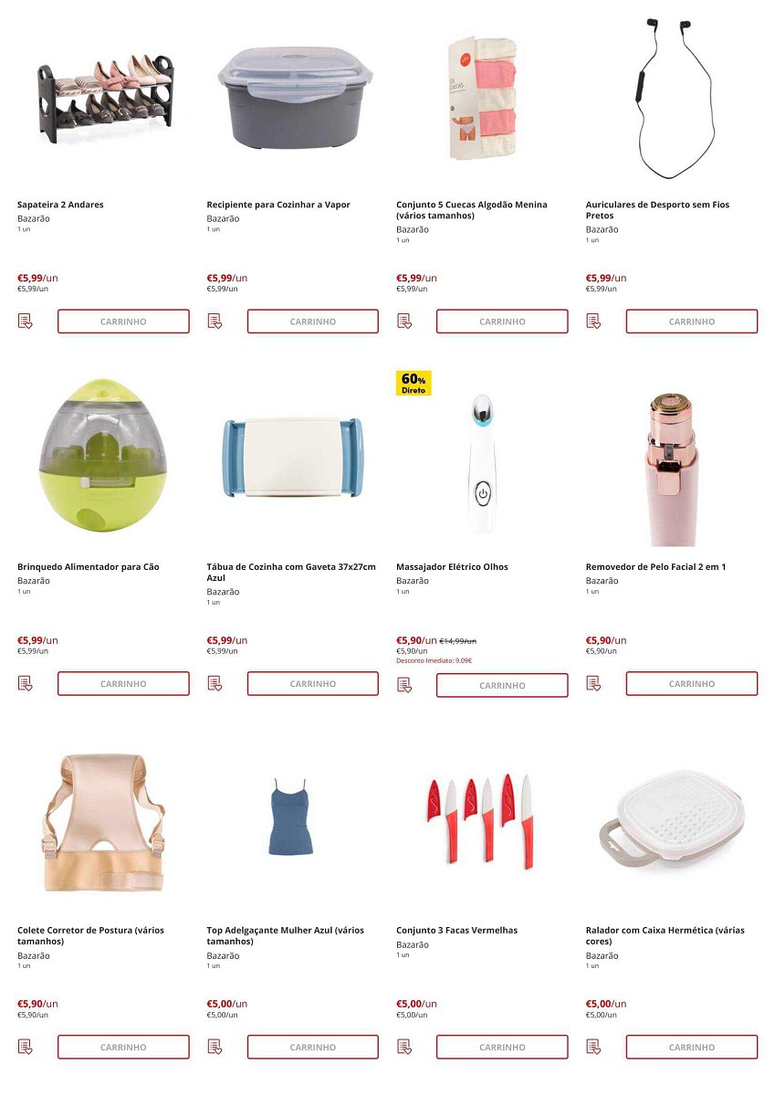 Antevisão Folheto CONTINENTE Bazarão Promoções de 2 agosto a 8 agosto