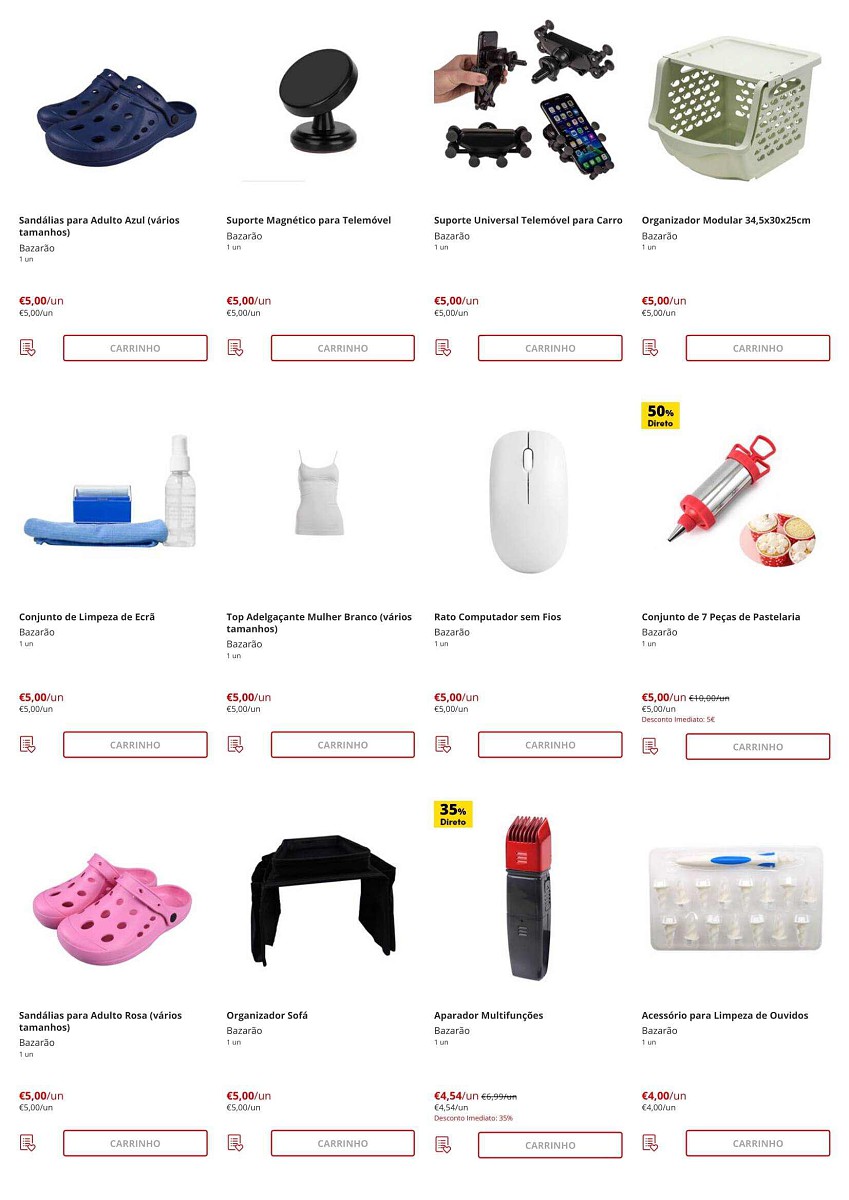 Antevisão Folheto CONTINENTE Bazarão Promoções de 2 agosto a 8 agosto