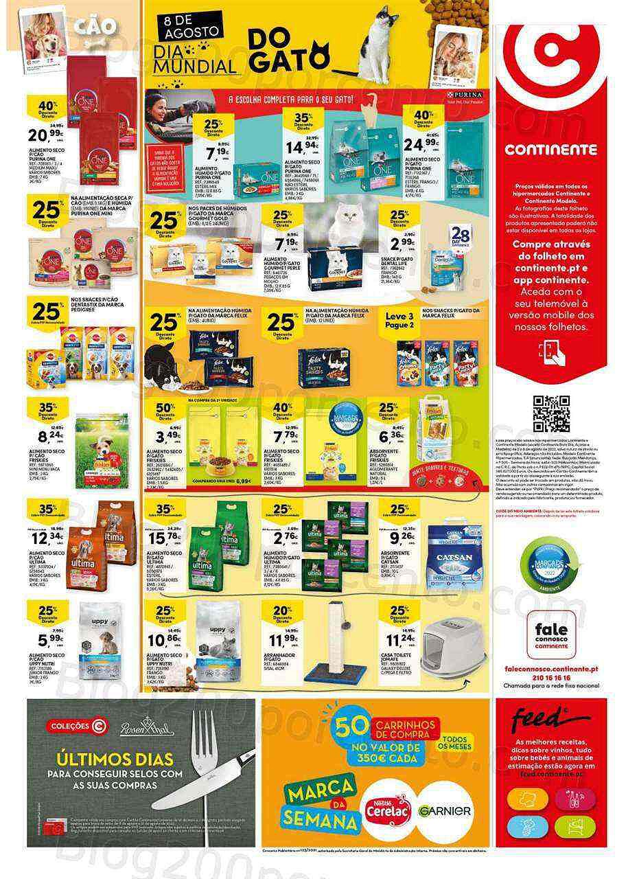 Antevisão Folheto CONTINENTE Modelo - Hiper Promoções de 2 a 8 agosto