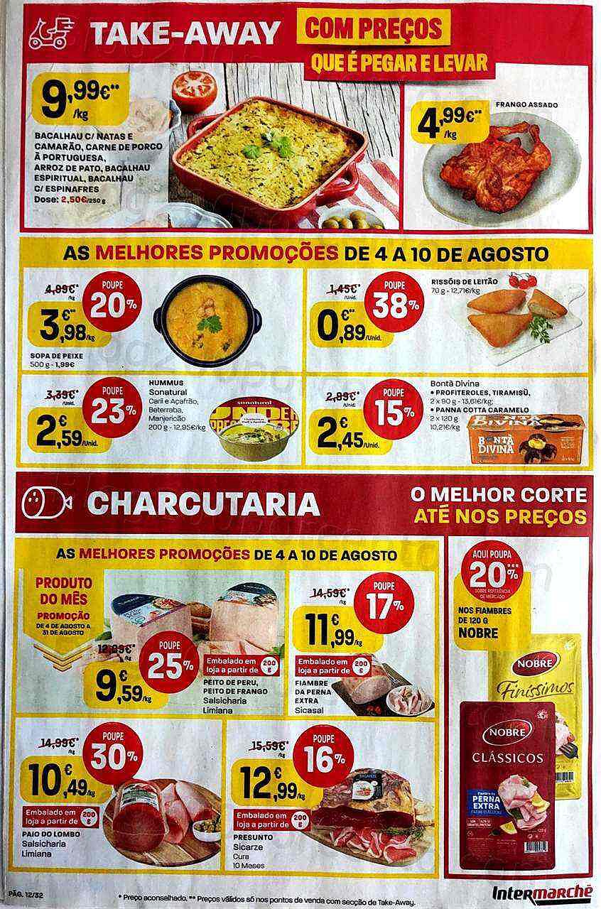 Antevisão Folheto INTERMARCHÉ Promoções de 4 agosto a 10 agosto