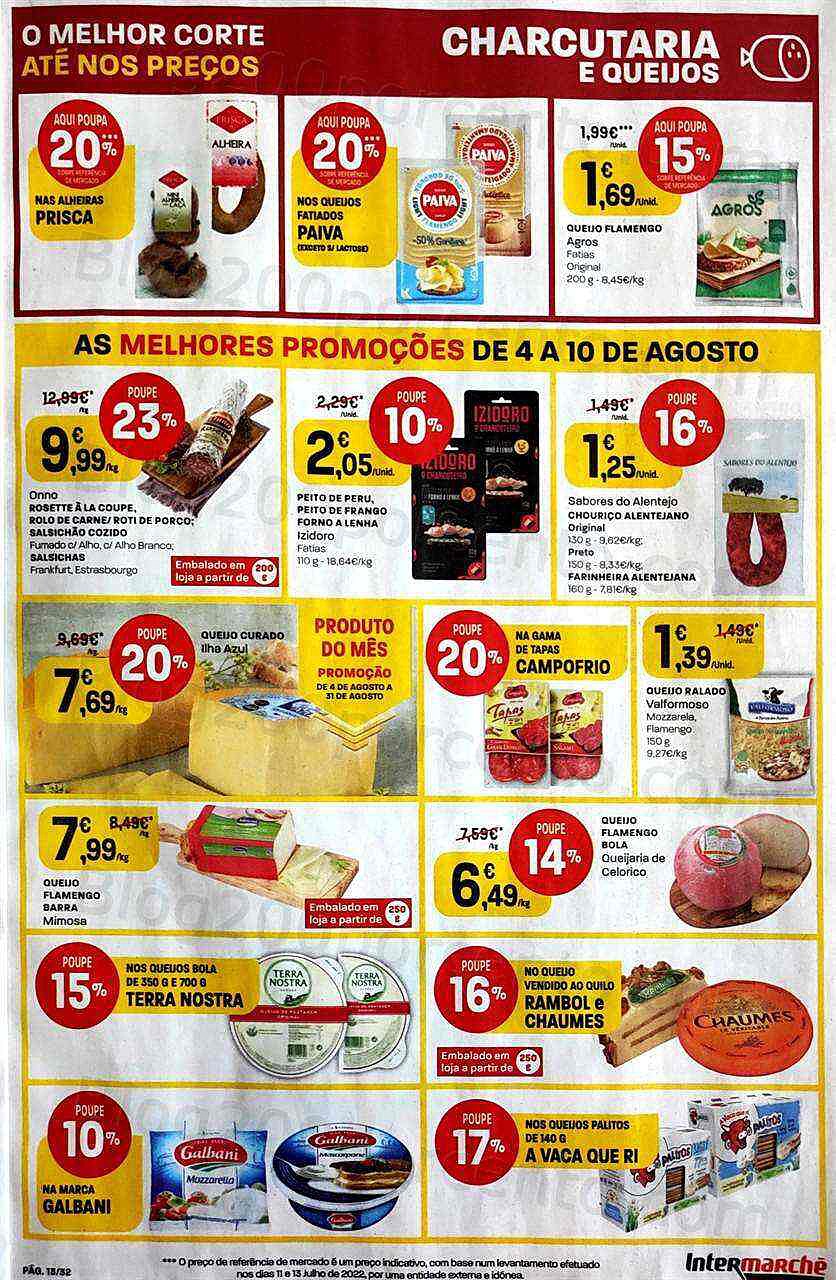 Antevisão Folheto INTERMARCHÉ Promoções de 4 agosto a 10 agosto