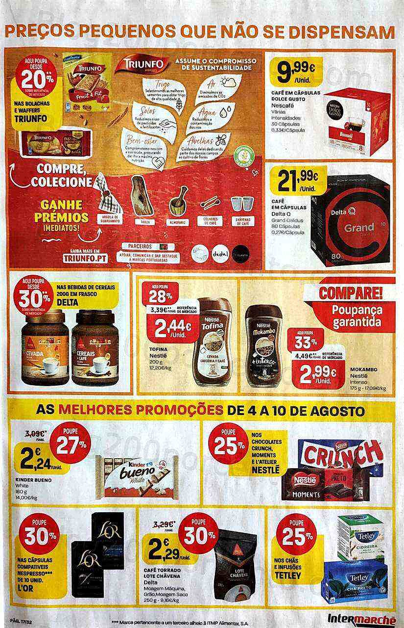 Antevisão Folheto INTERMARCHÉ Promoções de 4 agosto a 10 agosto