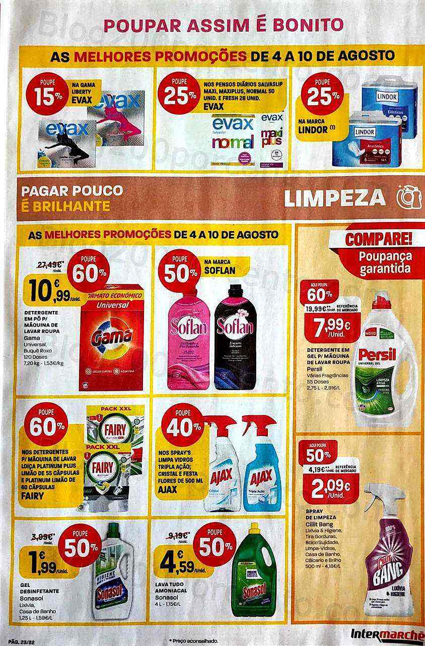 Antevisão Folheto INTERMARCHÉ Promoções de 4 agosto a 10 agosto