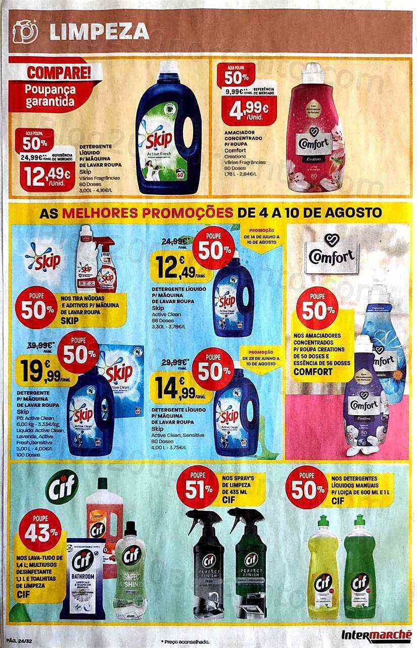 Antevisão Folheto INTERMARCHÉ Promoções de 4 agosto a 10 agosto