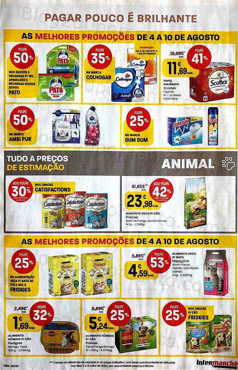 Antevisão Folheto INTERMARCHÉ Promoções de 4 agosto a 10 agosto
