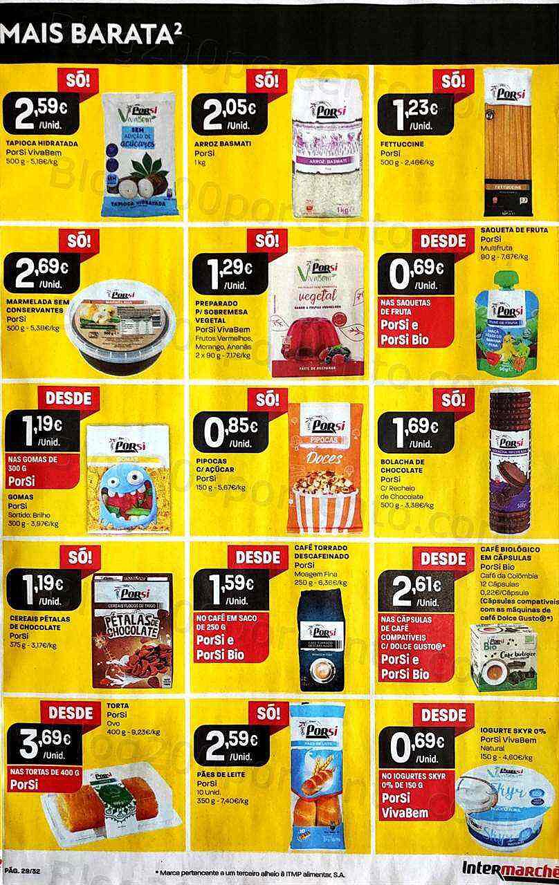 Antevisão Folheto INTERMARCHÉ Especial Porsi Promoções de 4 agosto a 10 agosto