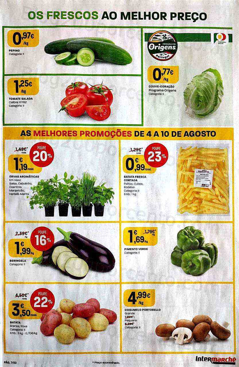 Antevisão Folheto INTERMARCHÉ Promoções de 4 agosto a 10 agosto