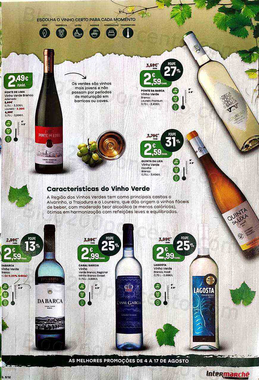 Antevisão Folheto INTERMARCHÉ Especial Vinhos e Aperitivos Promoções de 4 agosto a 17 agosto