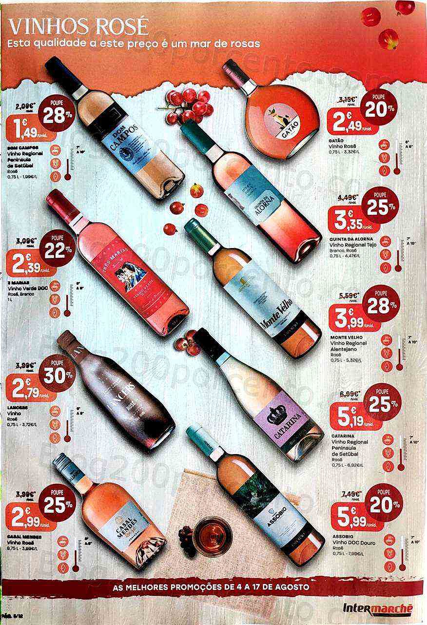 Antevisão Folheto INTERMARCHÉ Especial Vinhos e Aperitivos Promoções de 4 agosto a 17 agosto