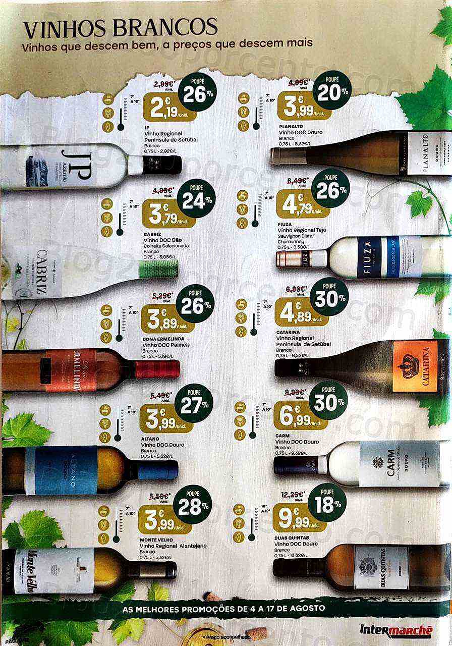 Antevisão Folheto INTERMARCHÉ Especial Vinhos e Aperitivos Promoções de 4 agosto a 17 agosto