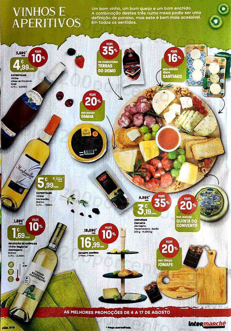 Antevisão Folheto INTERMARCHÉ Especial Vinhos e Aperitivos Promoções de 4 agosto a 17 agosto
