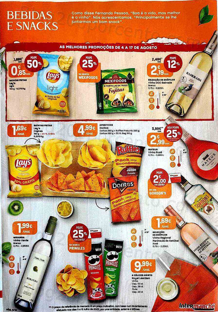 Antevisão Folheto INTERMARCHÉ Especial Vinhos e Aperitivos Promoções de 4 agosto a 17 agosto