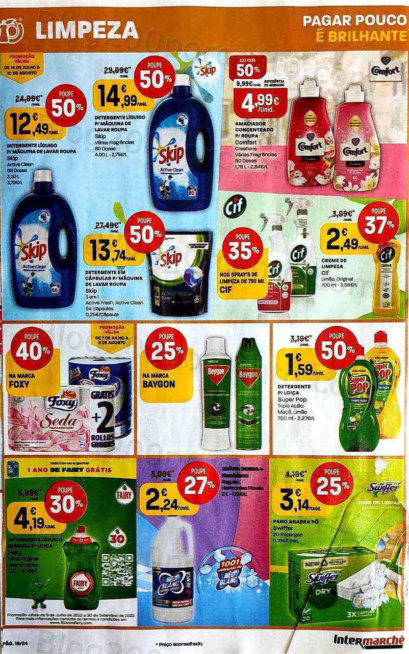 Antevisão Folheto INTERMARCHÉ Contact Promoções 28 julho a 3 agosto